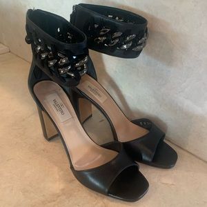 Valentino Black Sandal Heel